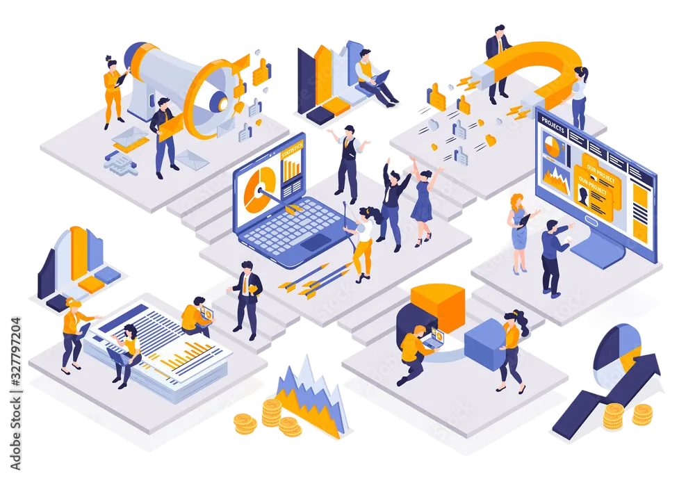 Business growth illustration
